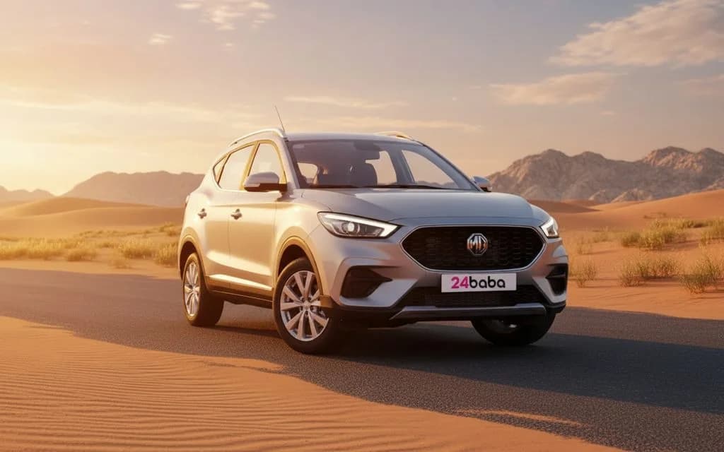 Mg Zs 2023 Silver cover image – rental in Dubai