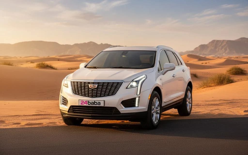 Cadillac Xt5 2022 White cover image – rental in Dubai