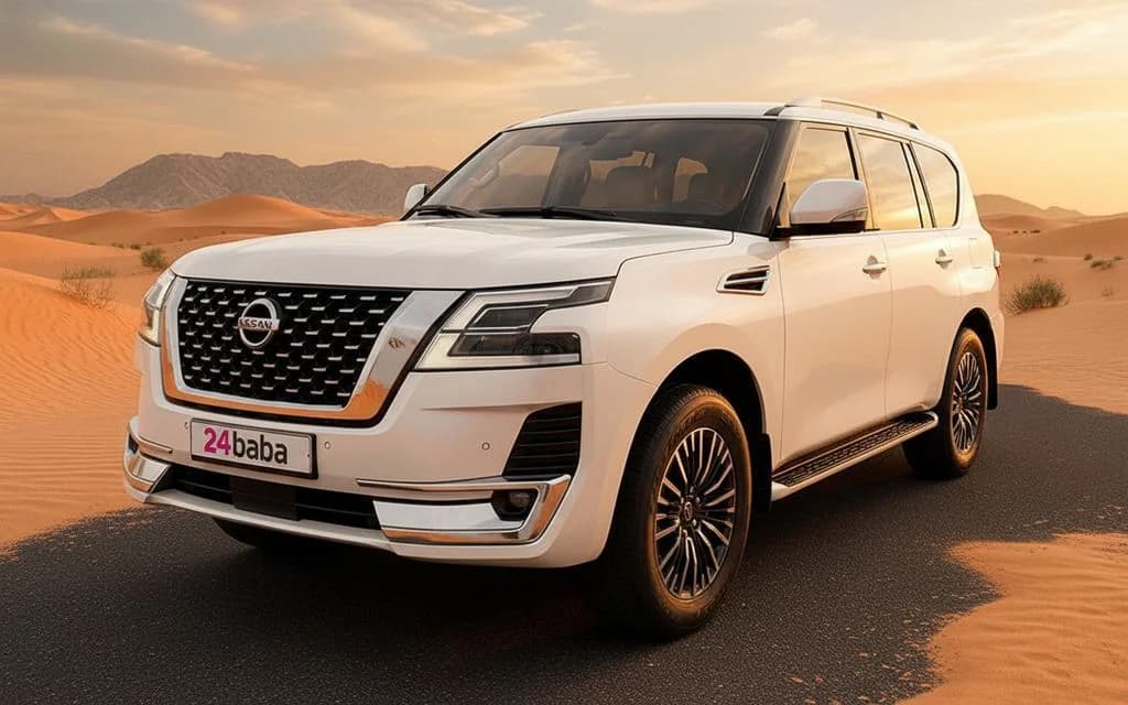 Nissan Patrol 2022 White cover image – rental in Dubai