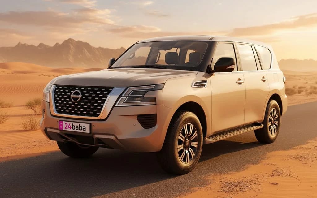 Nissan Patrol 2024 Beige cover image – rental in Dubai