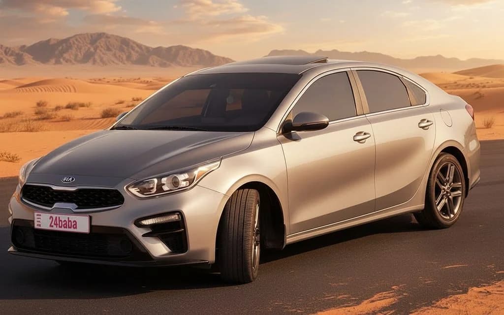 Kia Forte 2021 Silver cover image – rental in Dubai