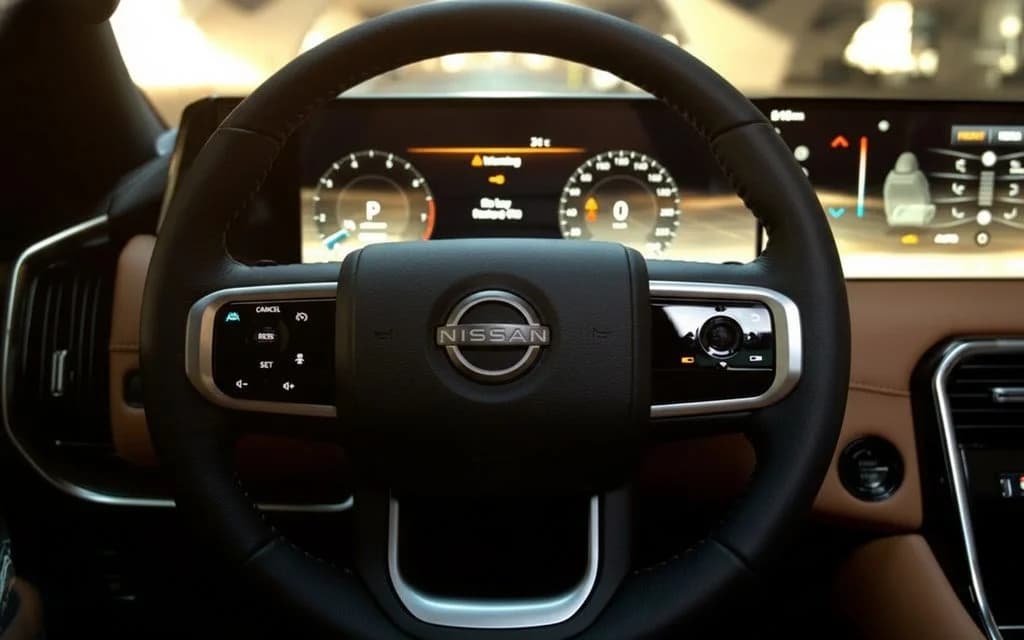 Nissan Patrol 2025 interior view showing trim