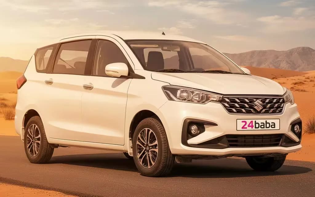 Suzuki Ertiga 2023 White cover image – rental in Dubai