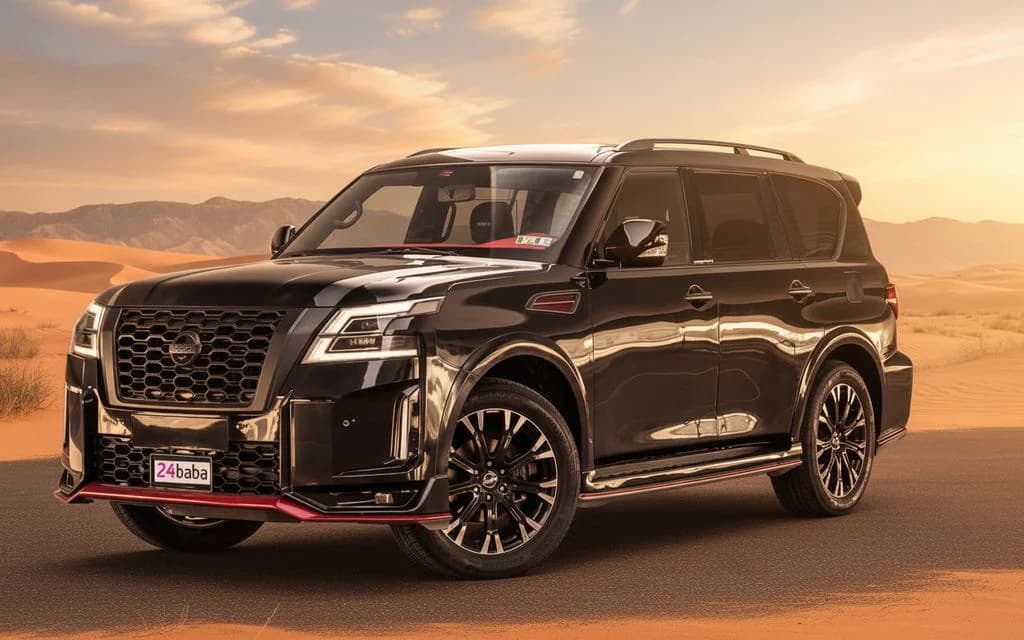 Nissan Patrol 2025 Black cover image – rental in Dubai