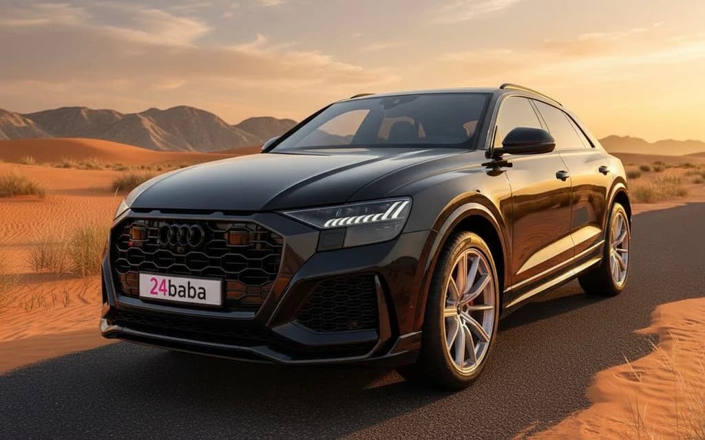 Hire Audi RsQ8 2023 Black in Dubai