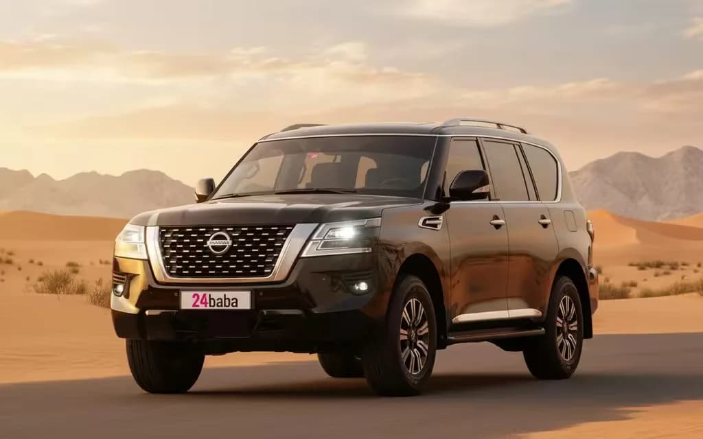Nissan Patrol 2022 Black cover image – rental in Dubai
