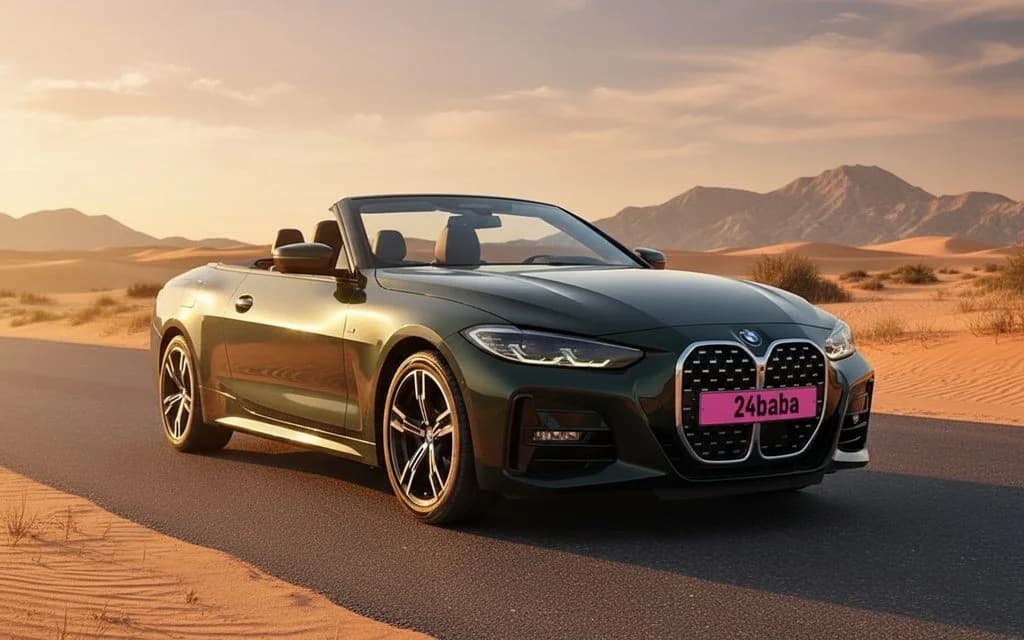 Bmw 420 2021 Green cover image – rental in Dubai