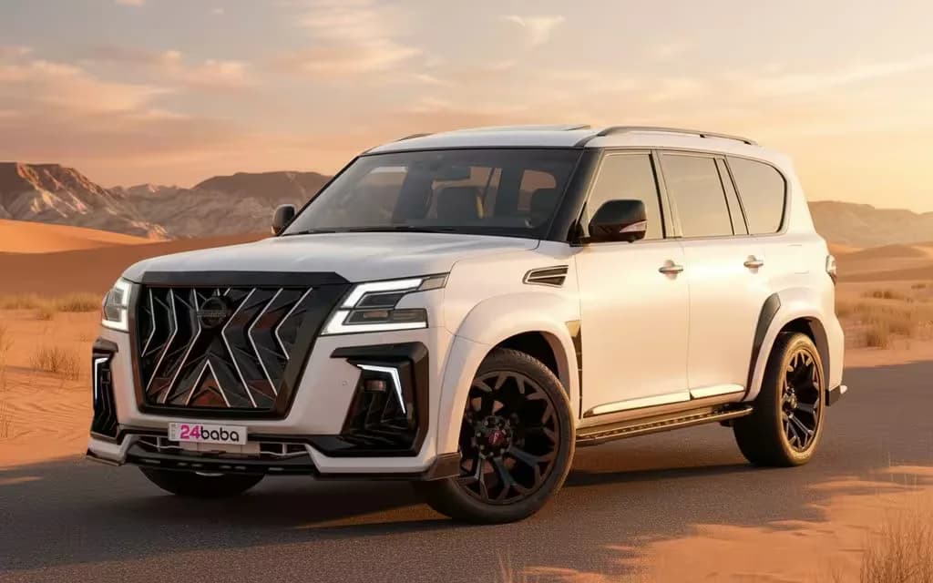 Nissan Patrol 2025 White cover image – rental in Dubai