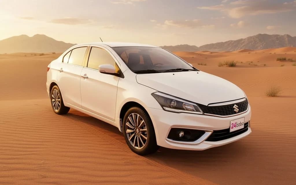 Suzuki Ciaz 2023 White cover image – rental in Dubai
