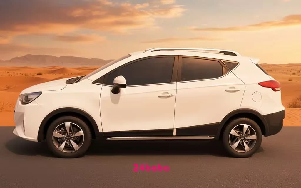 Jac S3 2024 White side profile – rental in Dubai