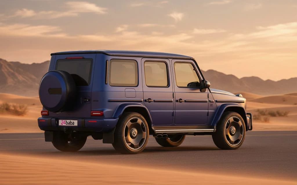 Mercedes G63 2023 Blue side profile