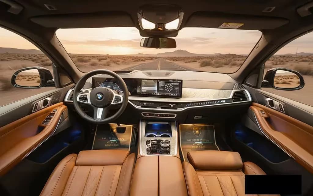 Bmw X5 2025 dashboard and infotainment – rental in Dubai