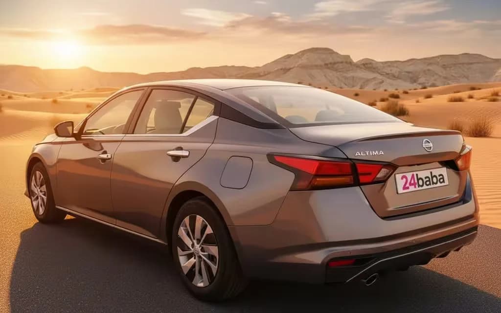 Nissan Altima 2023 Silver rear view showing taillights