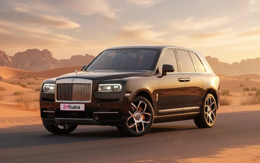 RollsRoyce Cullinan 2024 Black rental in Dubai