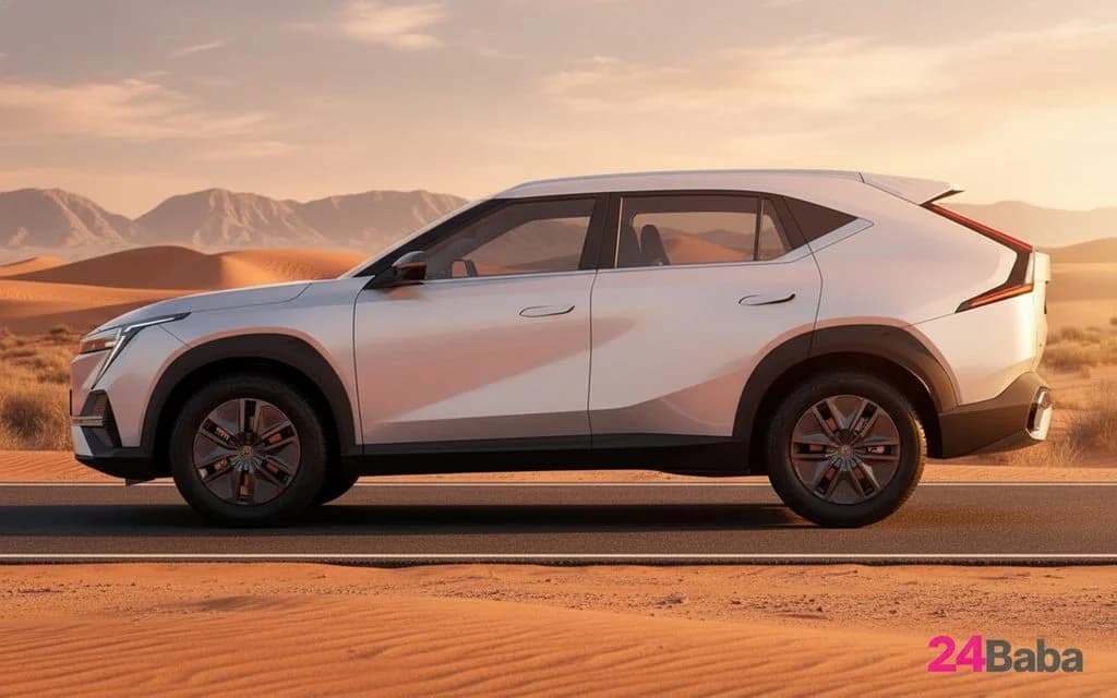 Gac Emkoo 2023 Silver side profile – rental in Dubai