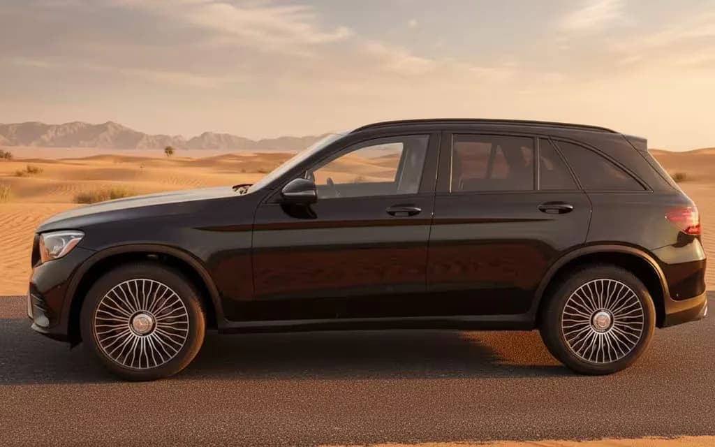 Mercedes Glc300 2020 Black side profile