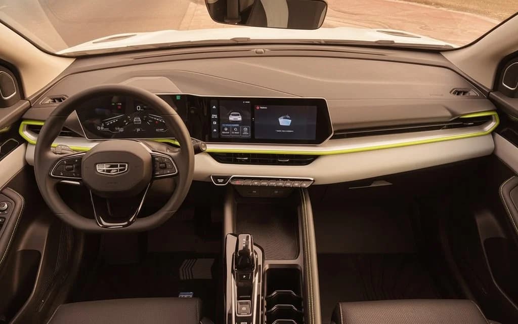 Geely Coolray 2026 interior view showing trim