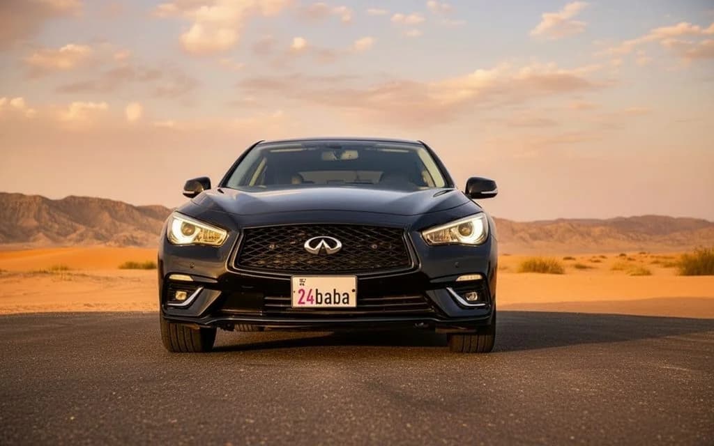 Infiniti Q50 2025 Black cover image – rental in Dubai