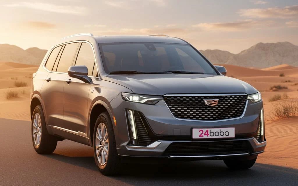 Cadillac Xt6 2022 Grey cover image – rental in Dubai