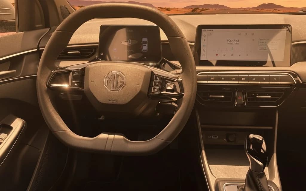 Mg 3 2024 interior view showing trim – rental in Dubai