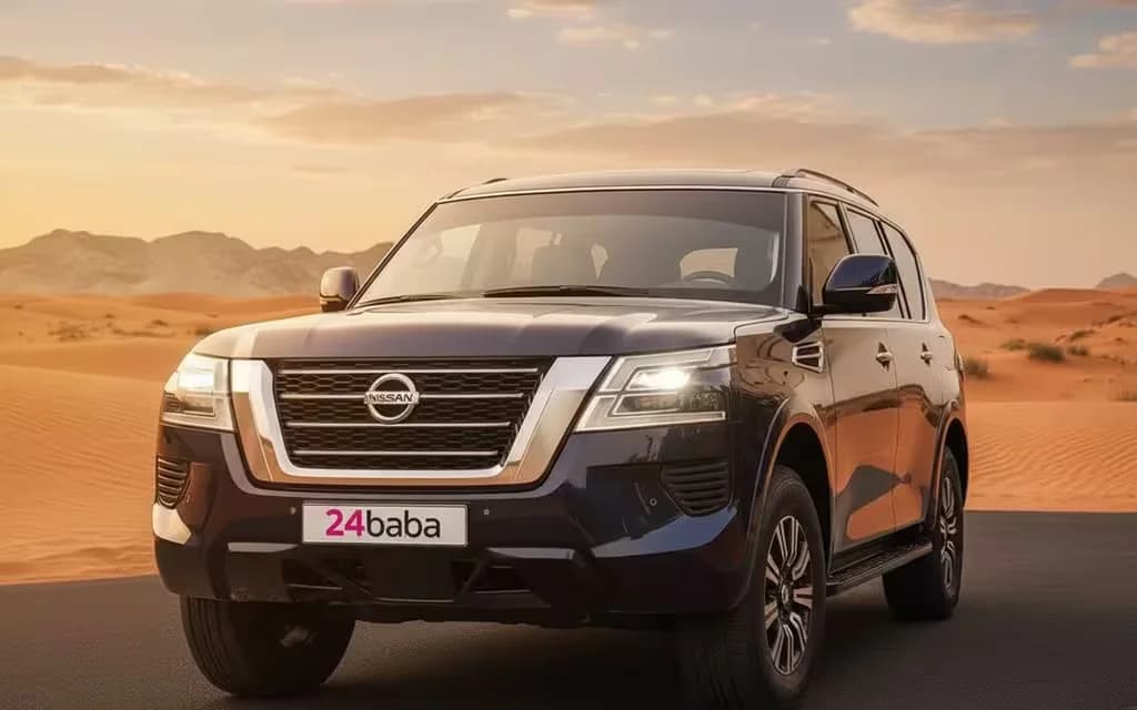 Nissan Patrol 2021 Blue cover image – rental in Dubai
