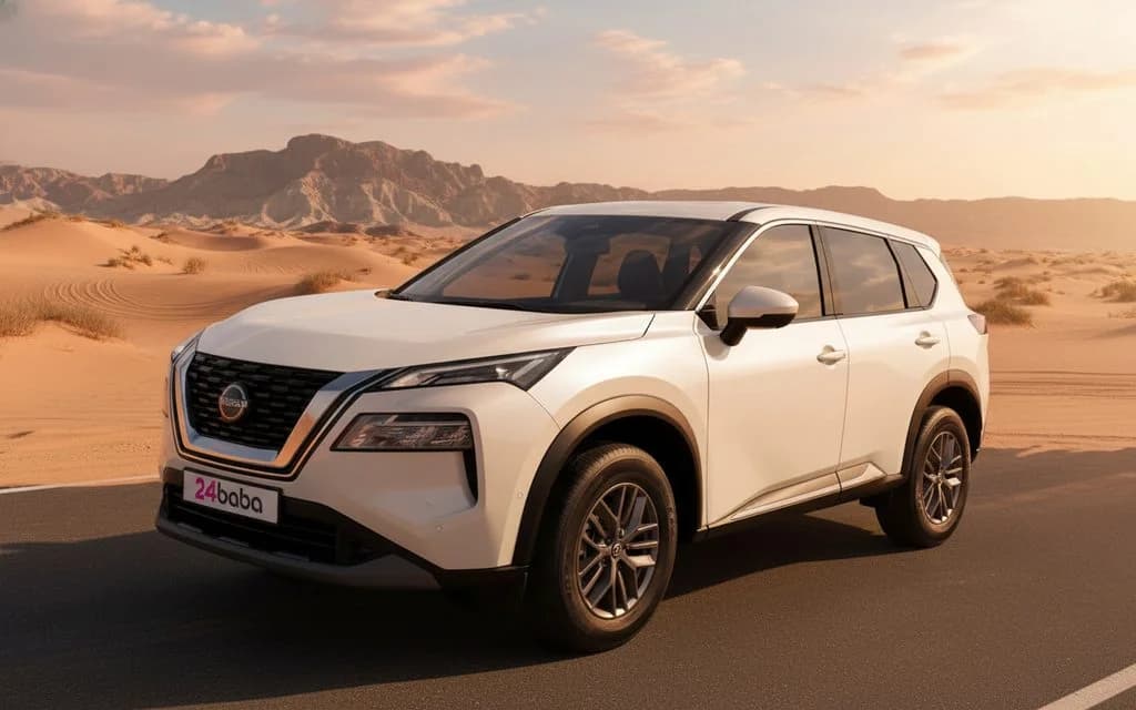 Nissan X Trail 2024 White cover image – rental in Dubai