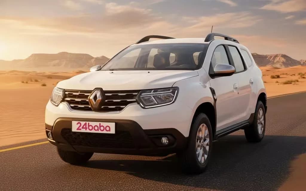 Renault Duster 2025 White cover image – rental in Dubai