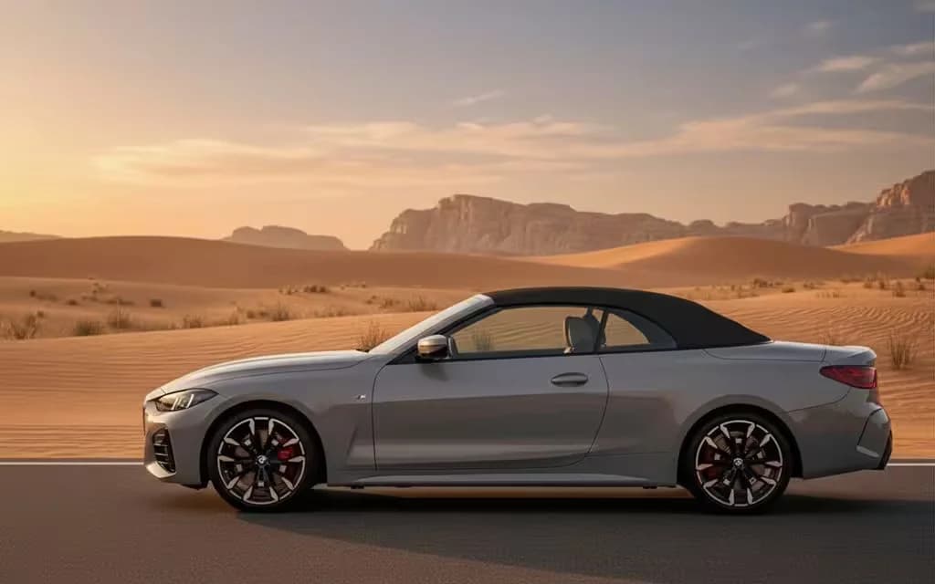 Bmw 420 2025 Grey side profile – rental in Dubai