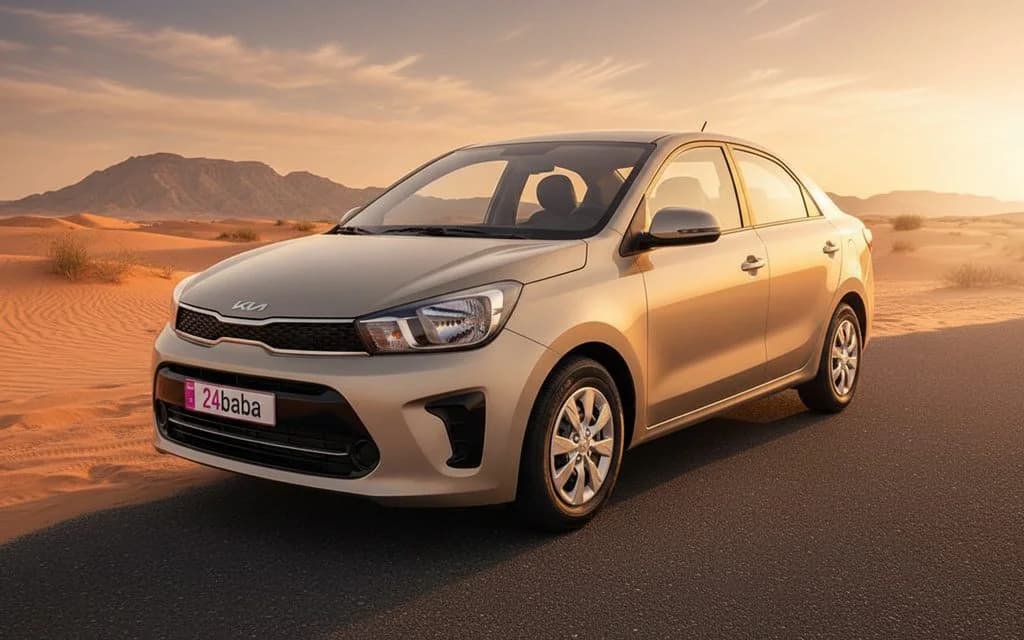 Rent Kia Pegas 2022 Grey in Dubai