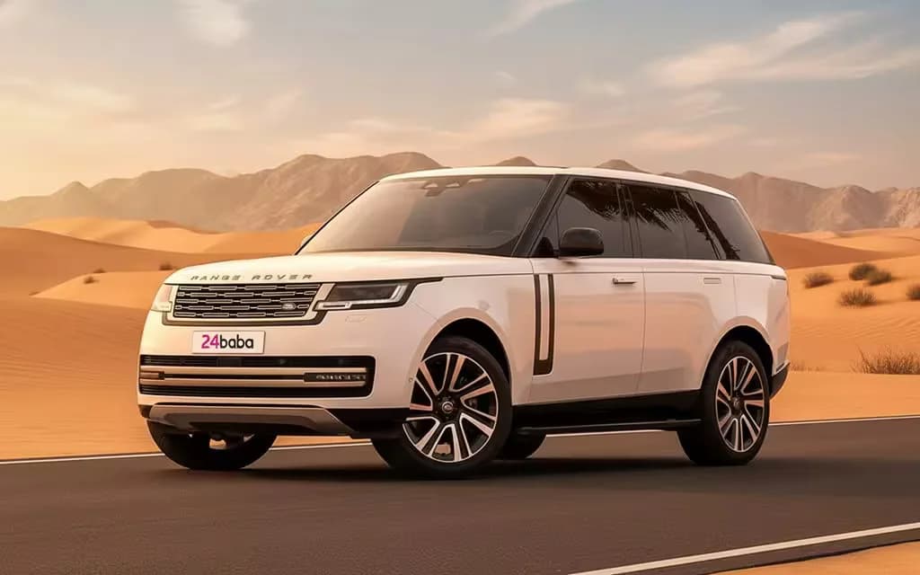 LandRover RangeRoverVogue 2023 White cover image – rental in Dubai