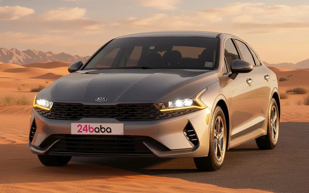 Rent Kia K5 2021 Grey - Affordable Car in Dubai