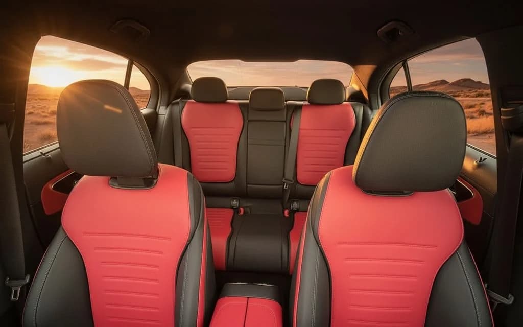 Mercedes C200 2023 leather seats and cabin