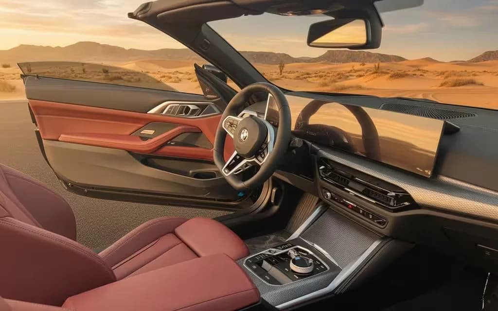 Bmw 420 2025 interior view showing trim – rental in Dubai