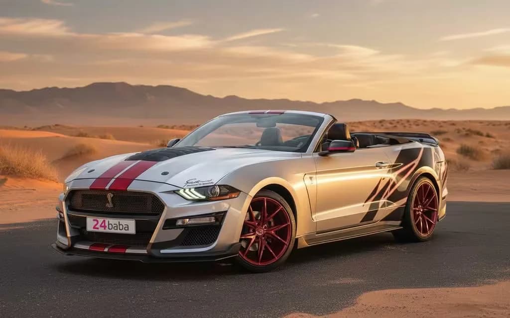 Ford Mustang 2025 Silver cover image – rental in Dubai