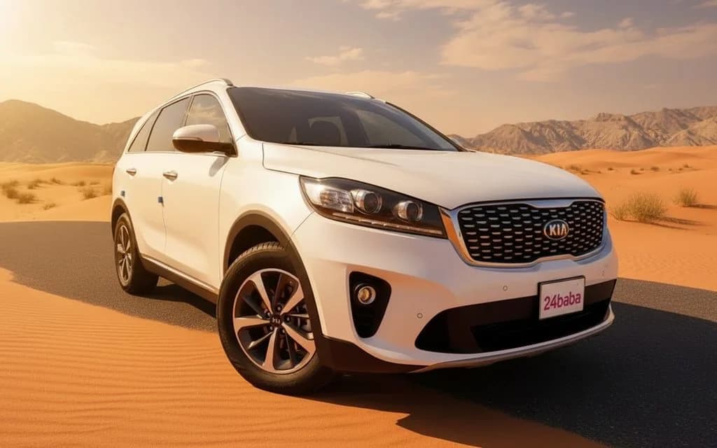 Kia Sorento 2022 White cover image – rental in Dubai