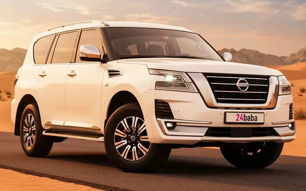 Nissan Patrol 2022 White cover image – rental in Dubai