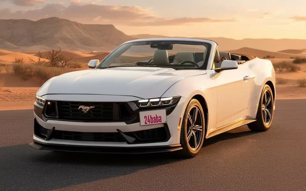 Ford Mustang 2024 White cover image – rental in Dubai