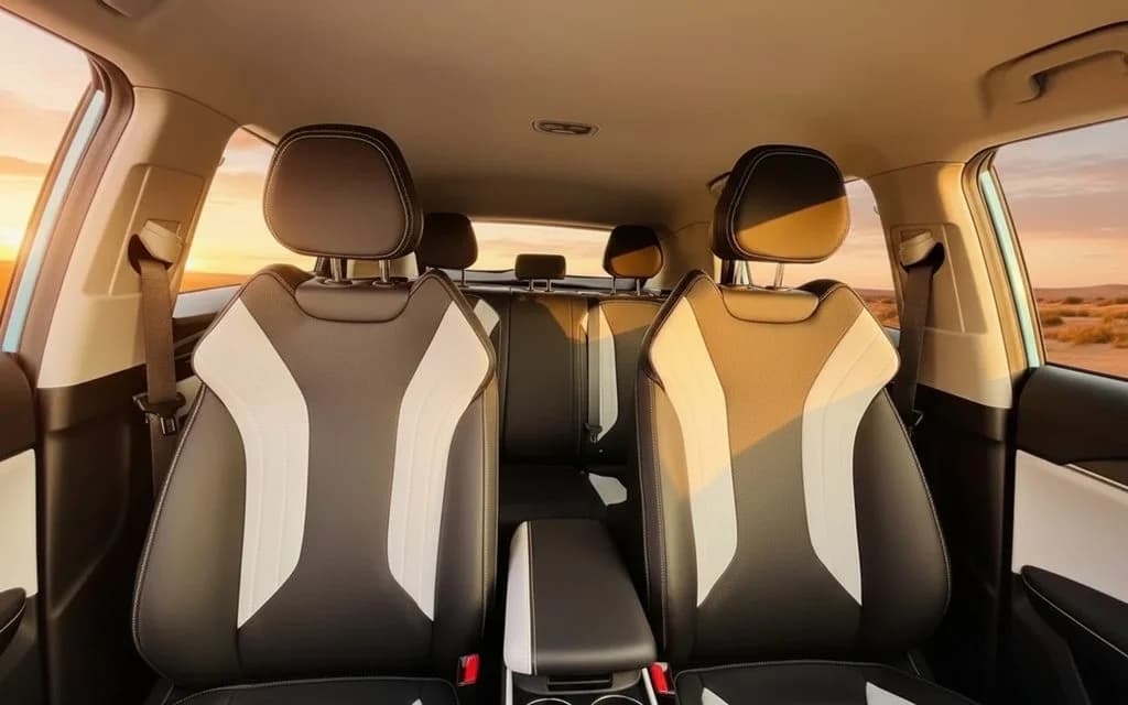 Geely Coolray 2025 leather seats and cabin – rental in Dubai