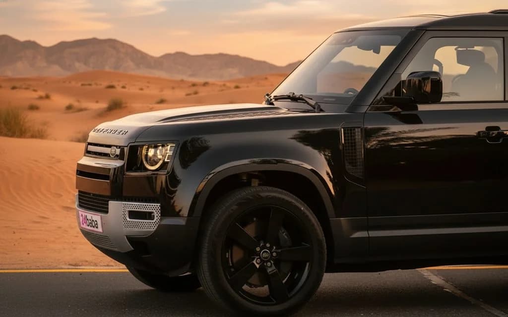 LandRover Defender 2023 Black side profile