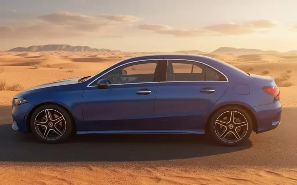 Mercedes A220 2022 Blue side profile