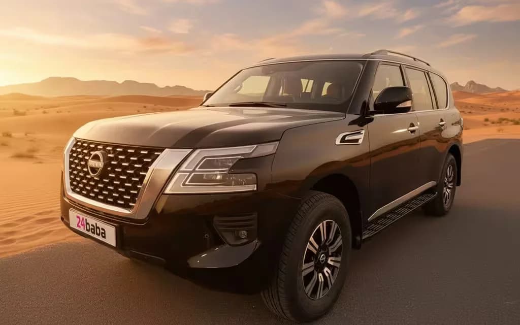 Nissan Patrol 2022 Black cover image – rental in Dubai