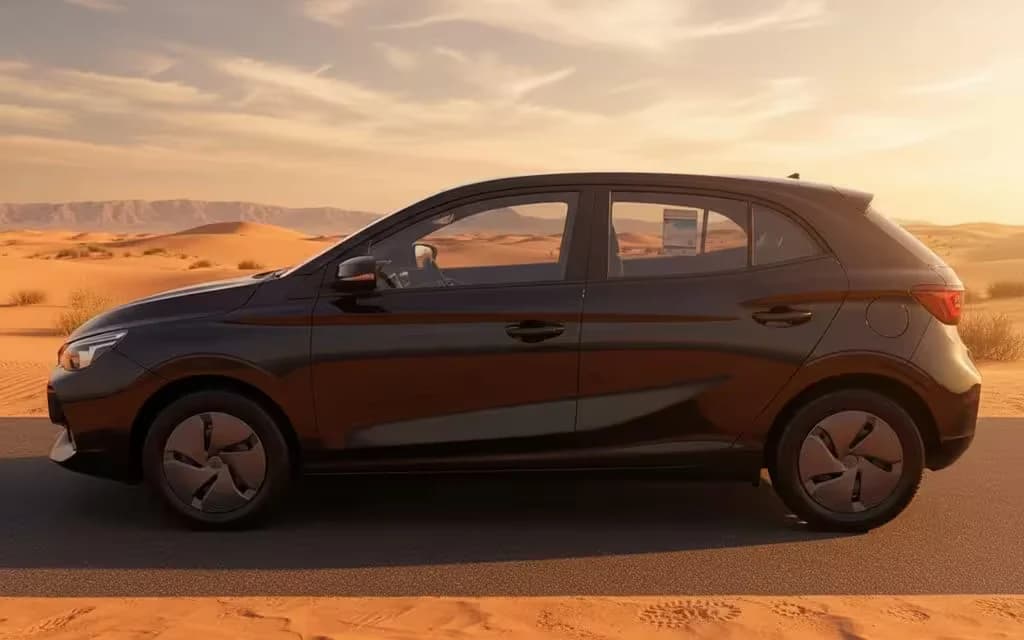 Mg 3 2025 Black side profile – rental in Dubai