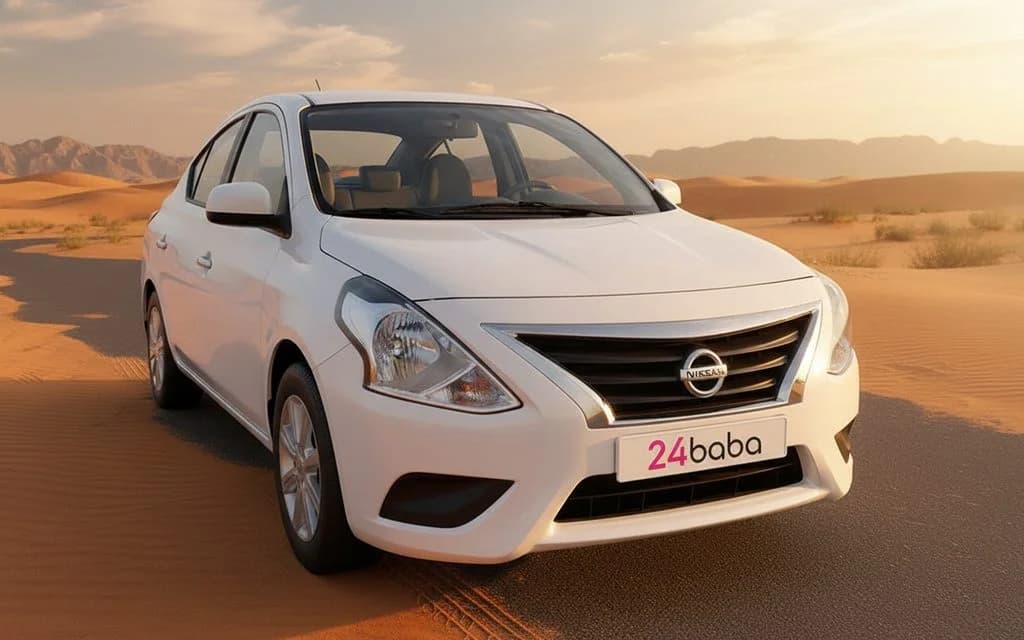 Nissan Sunny 2024 White cover image – rental in Dubai