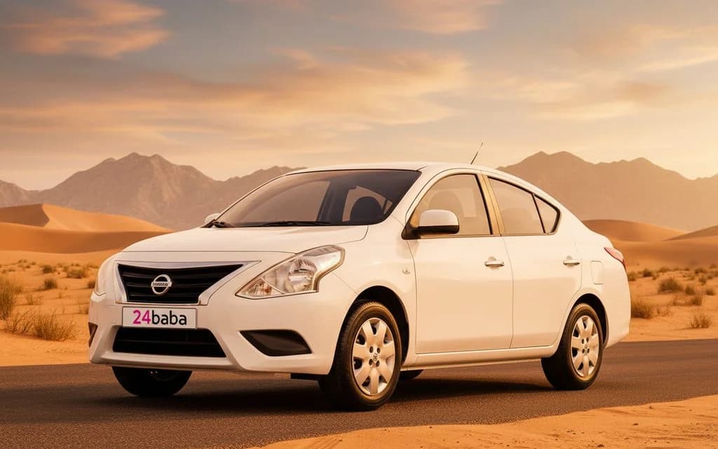 Nissan Sunny 2022 White cover image – rental in Dubai