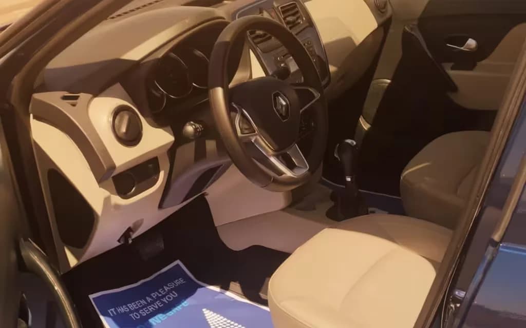 Renault Symbol 2020 interior view showing trim – rental in Dubai