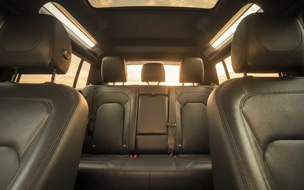 LandRover Defender 2023 leather seats and cabin