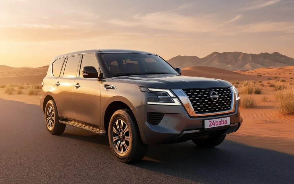 Nissan Patrol 2024 Grey cover image – rental in Dubai