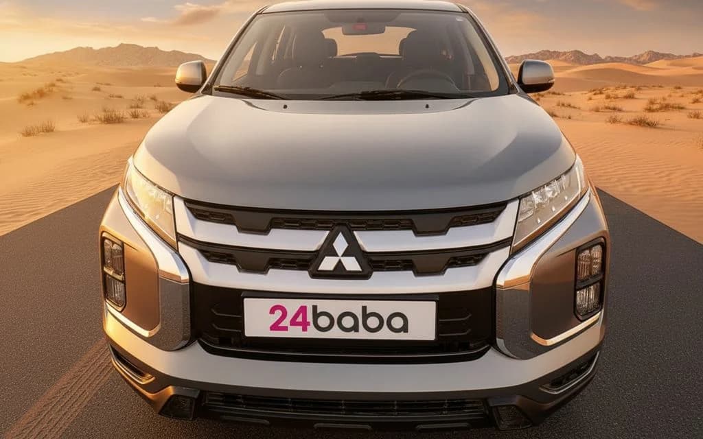 Mitsubishi Asx 2022 Silver front view with headlights
