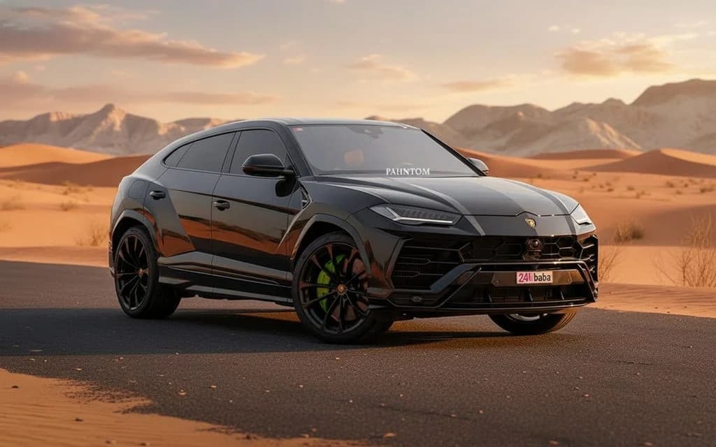 Hire Lamborghini Urus 2022 Black in Dubai