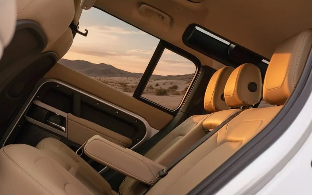 LandRover Defender 2024 leather seats and cabin